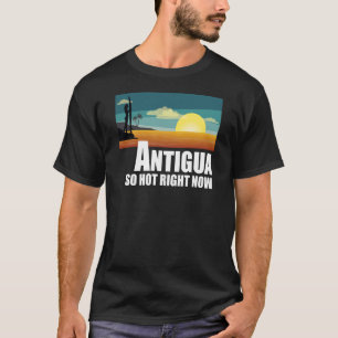 T-shirt Antigua si chaud en ce moment Retro Travel Beach V