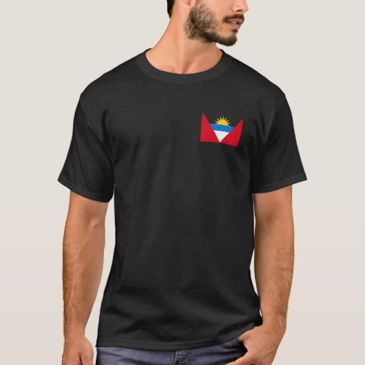 T-shirt Antiguan Flag Antigua & Barbuda Caribbean Carnival (Devant)