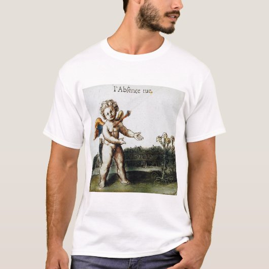 T-shirt Antique amour cupide Vous Manquant Otto Van Veen (Devant)