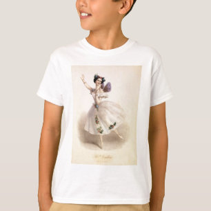 T-shirt Antique Ballet Ballerina Imprimer Marie Taglioni