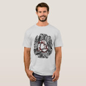 T-shirt Antique Bookplate Trois Hawks William de Morgan (Devant entier)
