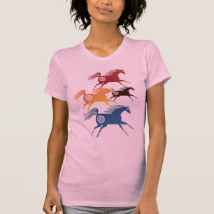 T-shirt antique de chevaux