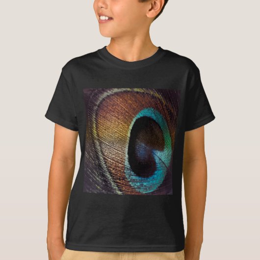 T-shirt Antique Hues Peacock Feather Eye (Devant)
