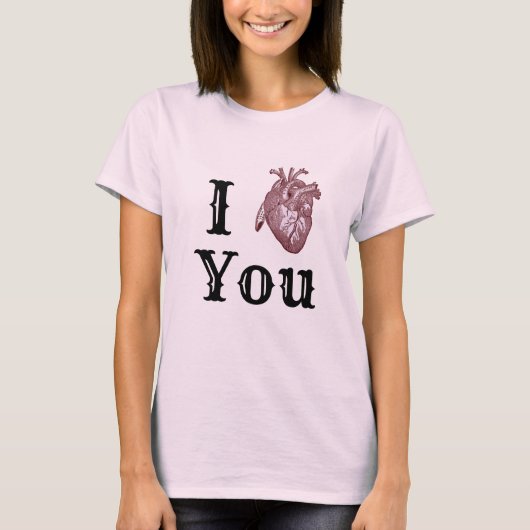 T-shirt Antique I Heart You (Devant)