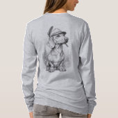 T-shirt Antique Marble Dachshund (Dos)