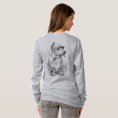 T-shirt Antique Marble Dachshund (Dos entier)