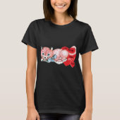 T-shirt Antique Valentine Cat (Devant)