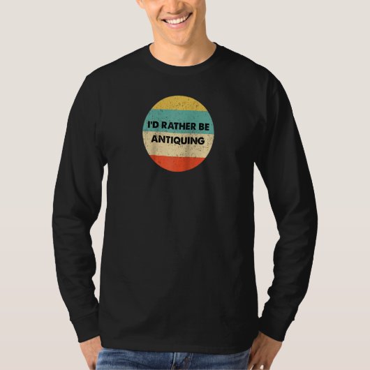 T-shirt Antiquer Je préfère être antiquaire Raglan (Devant)