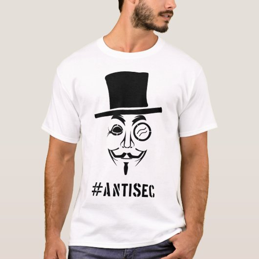 T-shirt #Antisec FACE (Devant)