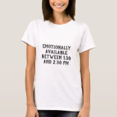t-shirt antisocial disponible émotionnellement (Devant)