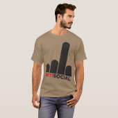 T-shirt Antisocial girl (Devant entier)