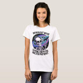 T-shirt Antisocial Introvert Funny Skeleton Espace Alien (Devant entier)
