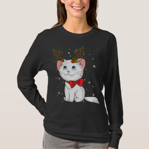 T-shirt Antlers Reindeer Chat de Noël