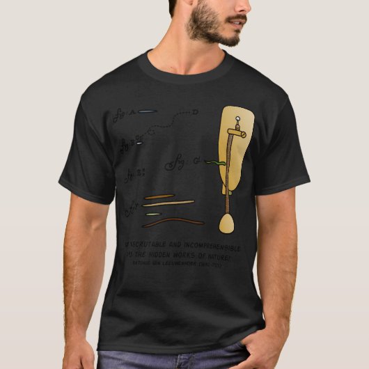 T-shirt Antoine Van Leeuwenhoek Micros (Devant)