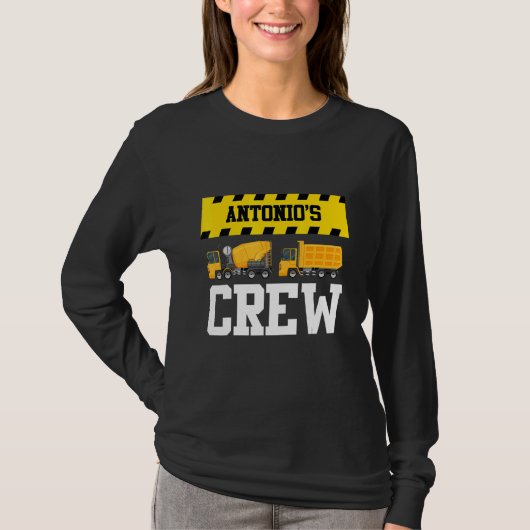 T-shirt Antonio Construction Crew Custom Dumptruck Dump Tr (Devant)