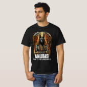 T-shirt Anubis Ancienne Egypte DIEU Guide to Underworld (Devant entier)
