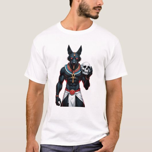 T-shirt Anubis – Gardien du Monde Souterrain (Devant)