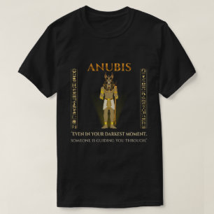 T-shirt Anubis Guide Moment le plus sombre Égypte ancienne