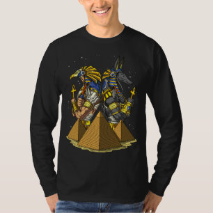 T-shirt Anubis Ra Dieux Égyptiens Mythologie des Pyramides