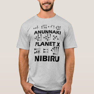 T-shirt Anunnaki, Nibiru, Planet X, (Noir)