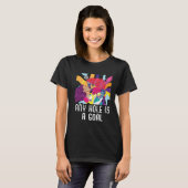 T-shirt Any Hole Is A Goal Bisexual Rainbow Pride Bisexual (Devant entier)