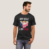 T-shirt Any Hole Is My Goal Beer Pong Fourth of July Ameri (Devant entier)