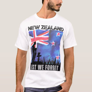 T-shirt ANZAC, Nouvelle-Zélande, de peur que nous oublions
