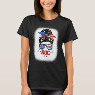 T-shirt Aoc 2028 A.o.c. 2028 Pour Le Président Messy Bun G