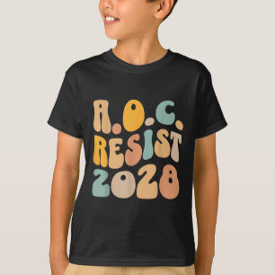 T-shirt Aoc 2028 Pour Le Président Résister À Wavy Alexand