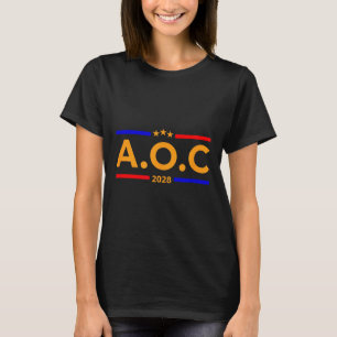 T-shirt Aoc Alexandria Ocasio Cortez 2028 Pour Le Présiden