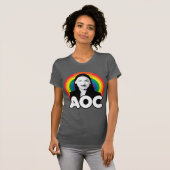 T-shirt AOC Fierté Arc-en-ciel (Devant entier)