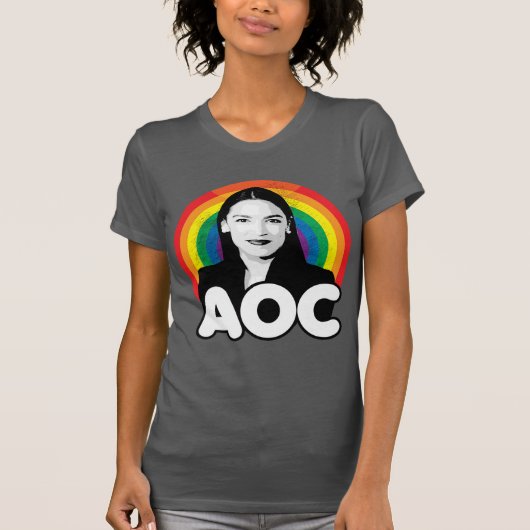 T-shirt AOC Fierté Arc-en-ciel (Devant)