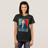 T-shirt AOC notoire l'Alexandrie Ocasio Cortez (Devant entier)