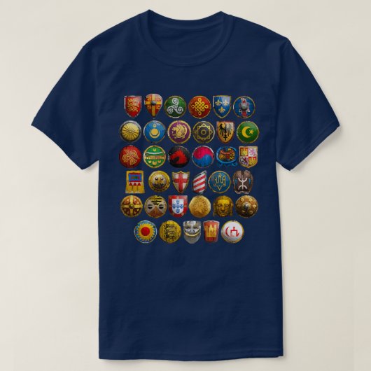 T-shirt AOE II Toutes les civilisations simplifiées (Design devant)