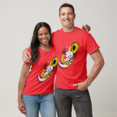 T-shirt Aolotl Playing Sousaphone Marching Band retro (Unisexe)