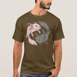 T-shirt Aolotl Yin Yang Aolotls Amphibian Lover mite