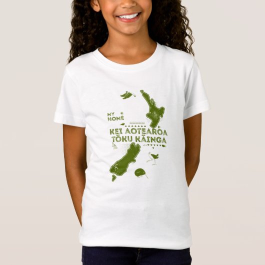 T-Shirt Aotearoa is my home (Devant)