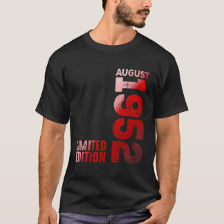 T-shirt Août 1952 Année légendaire 1952 Naissance Vintage