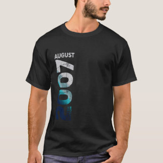 T-shirt Août 2007 Limited Edition 2007 Retro 2007 Vintag