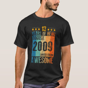T-shirt Août 2009 13 Année D'Être Formidable