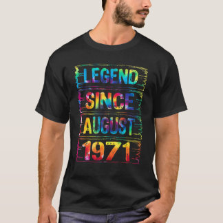 T-shirt Août 51 ans depuis 1971 51e anniversaire Cravate