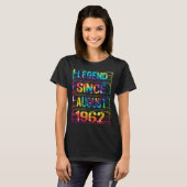 T-shirt Août 60 ans depuis 1962 60e anniversaire Cravate (Devant entier)
