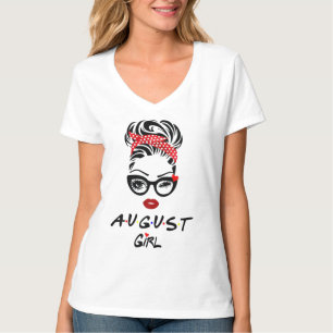 T-shirt Août Femme Wink Eye Femme Face Wink Eyes Dame