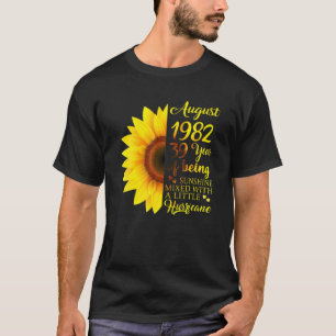 T-shirt Août Filles 1982 Cadeau Anniversaire 39 Ans Fabriq