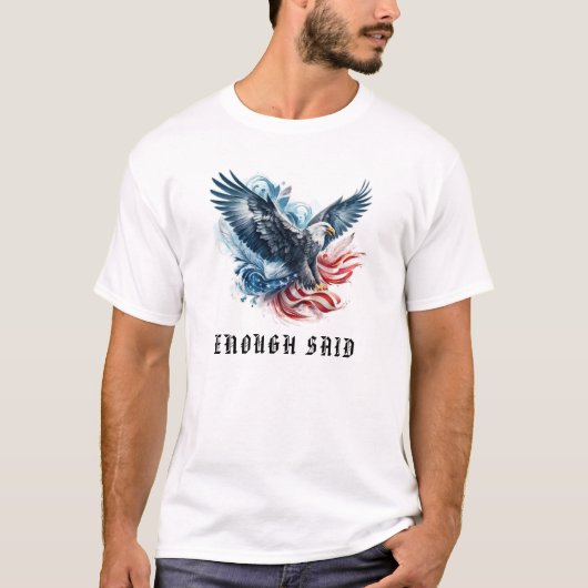 T-shirt *~* AP16 Drapeau américain .. USA Bald Detail EAGL (Devant)