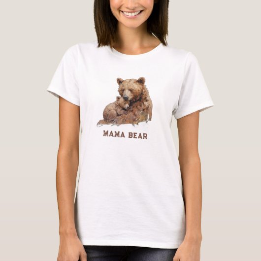 T-shirt *~* AP72 MAMA BEAR Love Cub Mère's Day Cadeau (Devant)