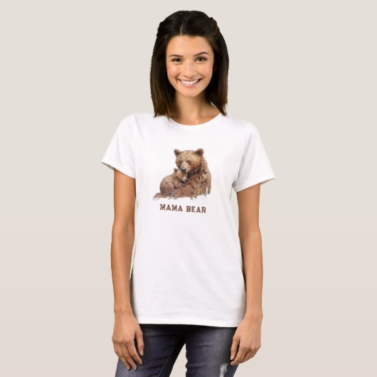 T-shirt *~* AP72 MAMA BEAR Love Cub Mère's Day Cadeau (Devant entier)
