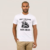T-shirt *~* AP86 Roaring PAPA BEAR Stars Fête des pères (Devant entier)