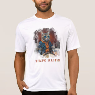 T-shirt *~* AP91 Percussionniste Cool Veste de chat DRUMME