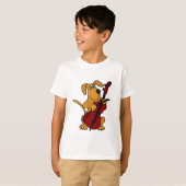 T-shirt AP chiot Brown jouant le violoncelle (Devant entier)